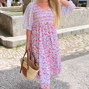 Floral LoveShackFancy Sundress (Size M)
